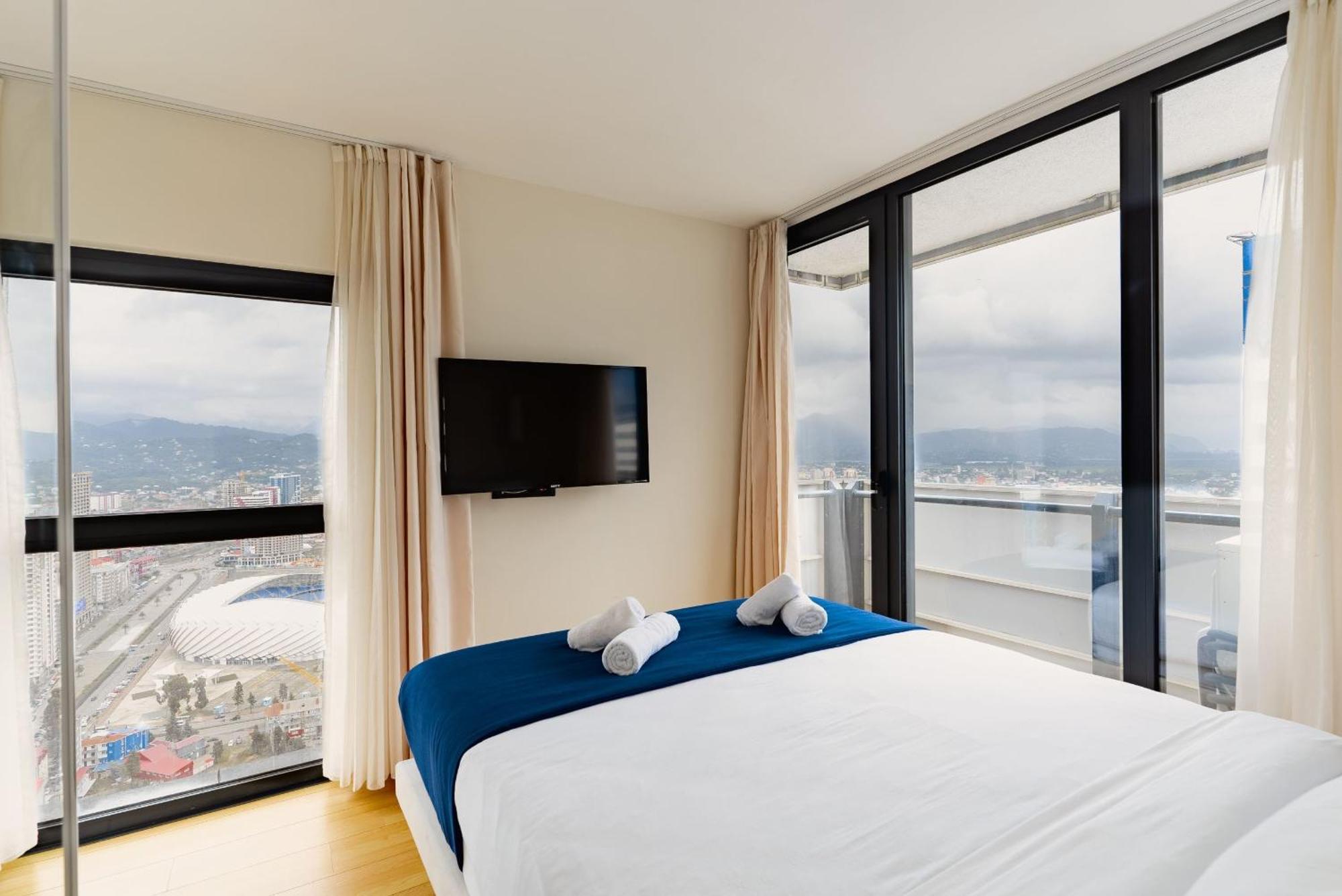 Orbi Twin Towers Aparthotel With Sea View Batoemi Buitenkant foto